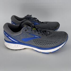 Brooks Ghost 11 Shoes Mens Size 10 Wide 2E Gray Blue Running Mesh 1102882E006
